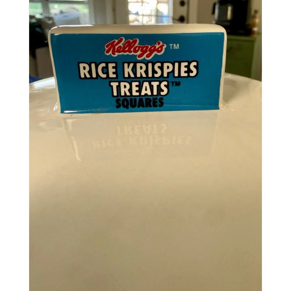 1999 Kellogg's Rice Krispies Treats CeramicCanister Treat Jar&Lid VTG